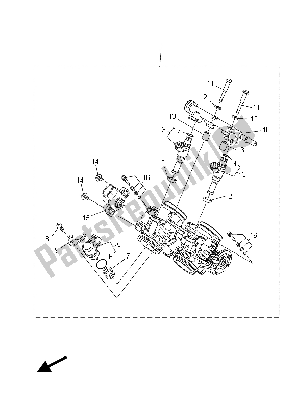 Todas las partes para Ingesta 2 de Yamaha MT-07 700 2015