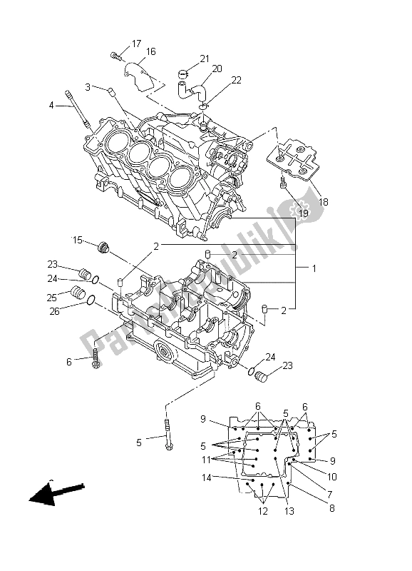 Wszystkie części do Korbowód Yamaha YZF R1 1000 2002