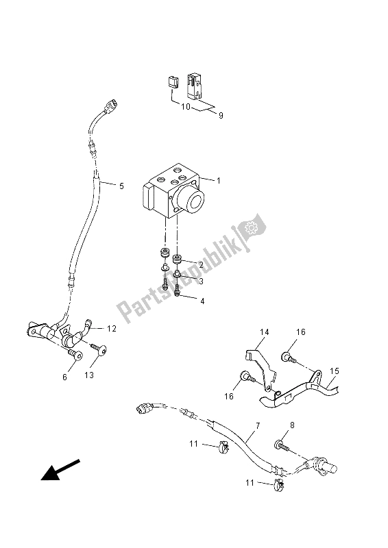 Tutte le parti per il Elettrico 3 del Yamaha MT 125A 2015