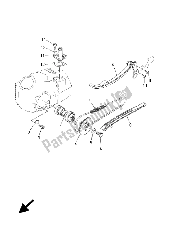 Toutes les pièces pour le Arbre à Cames Et Chaîne du Yamaha TT R 90 M 2000