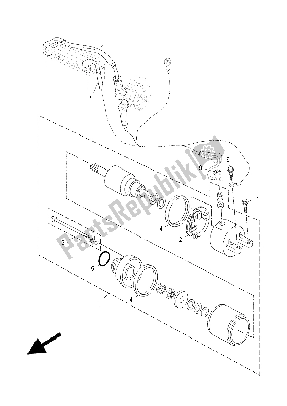 Tutte le parti per il Motore Di Avviamento del Yamaha YP 250 RA 2014