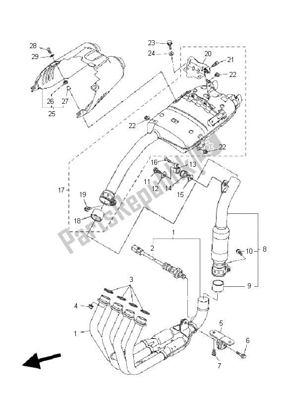 Todas las partes para Cansada de Yamaha FZ6 Nahg 600 2009