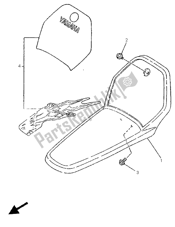 Tutte le parti per il Parafango Anteriore del Yamaha PW 80 1996