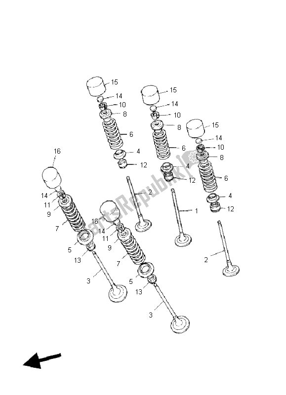All parts for the Valve of the Yamaha FZ1 SA Fazer 1000 2008
