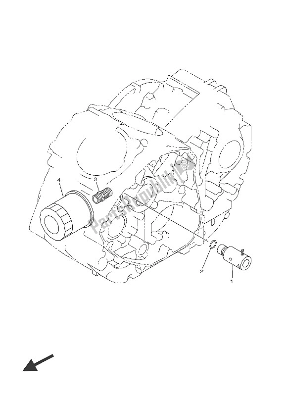 All parts for the Oil Cleaner of the Yamaha XVS 950 CR 60 TH Anniversy 2016