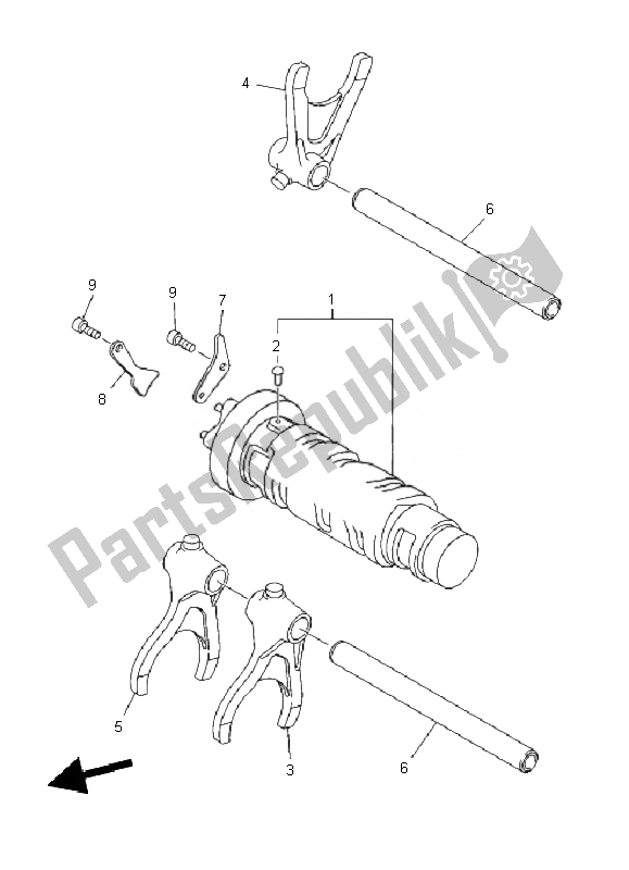 Todas las partes para Cambio De Leva Y Horquilla de Yamaha XJ6 NA 600 2010