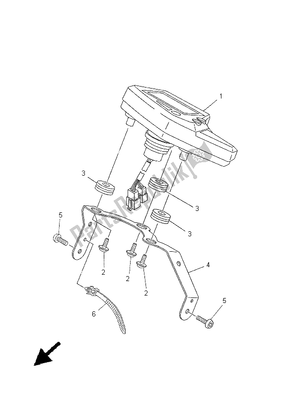 Tutte le parti per il Metro del Yamaha XT 660R 2005