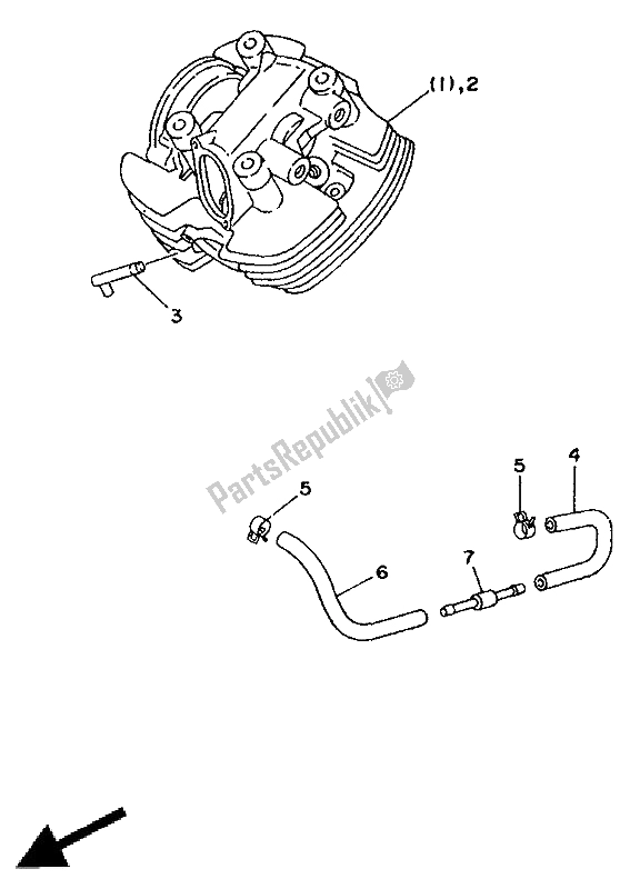 Todas las partes para Alternativo (motor 1) de Yamaha XV 1100 Virago 1992