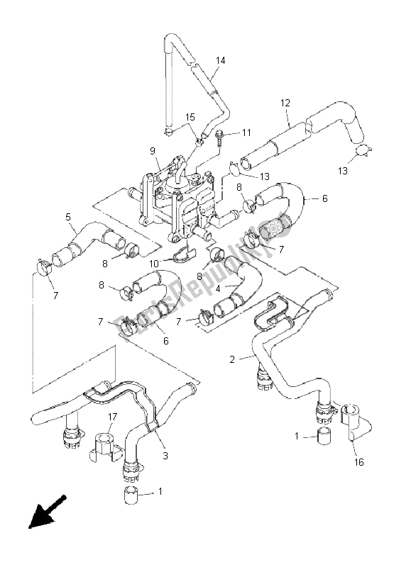 Wszystkie części do System Zasysania Powietrza Yamaha XJR 1300 2005