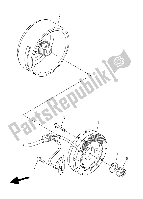 Todas las partes para Generador de Yamaha WR 250F 2007