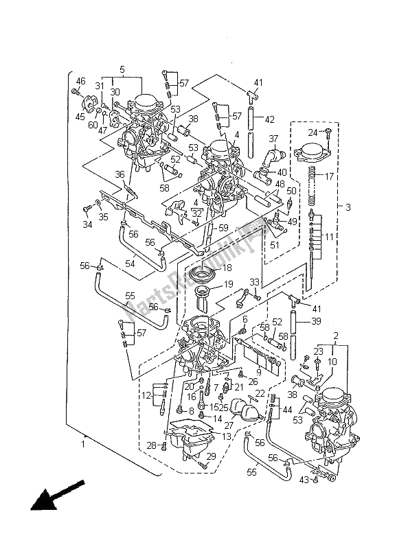 Alle onderdelen voor de Carburator van de Yamaha FZS 600 2000