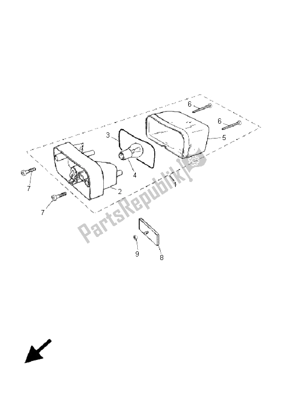 Tutte le parti per il Fanale Posteriore del Yamaha TZR 50 2006