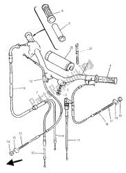 cable de la manija de dirección