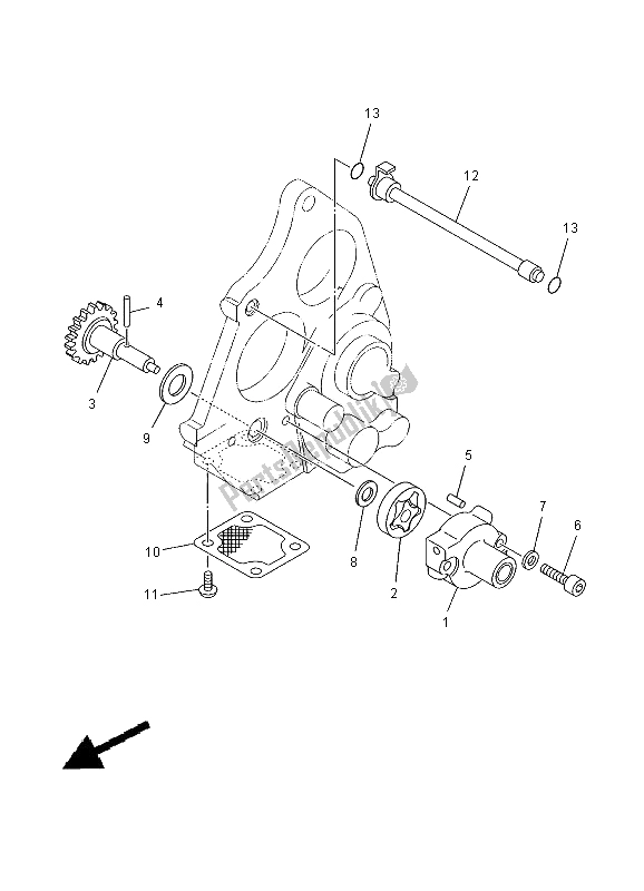 Todas las partes para Bomba De Aceite de Yamaha TZ 250 2000