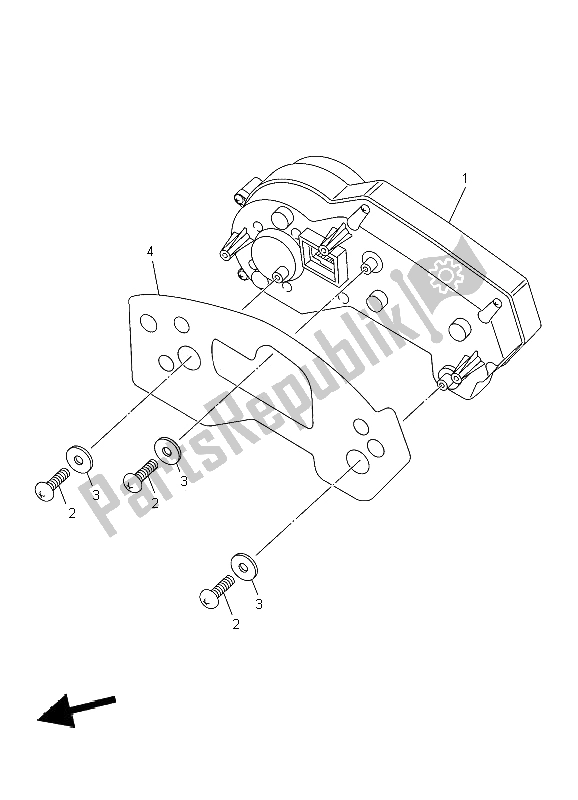 All parts for the Meter of the Yamaha XJ6S Diversion 600 2009