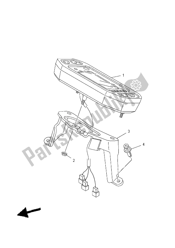 All parts for the Meter of the Yamaha YFM 450 Fwad IRS Grizzly 4X4 Yamaha Black 2014