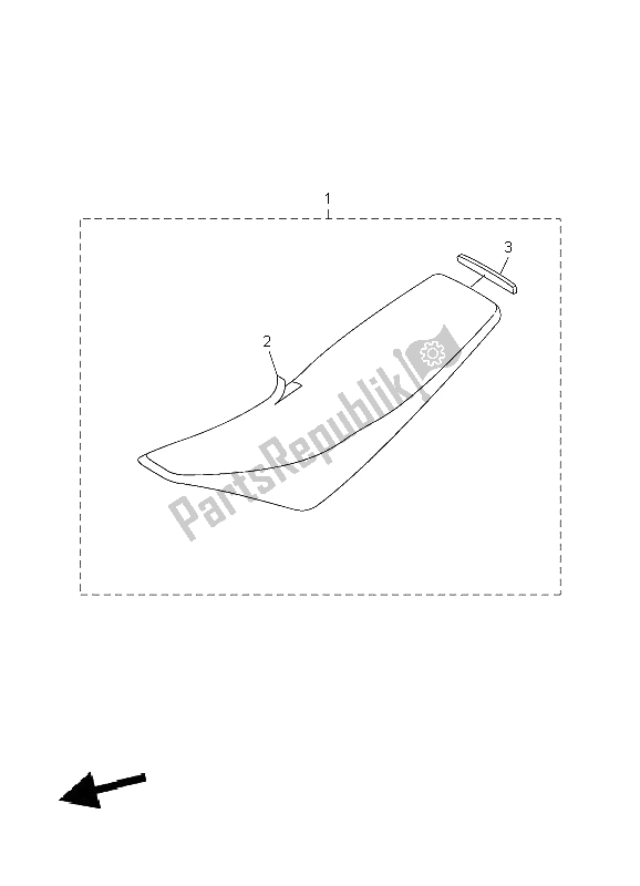 All parts for the Seat of the Yamaha WR 450F 2009