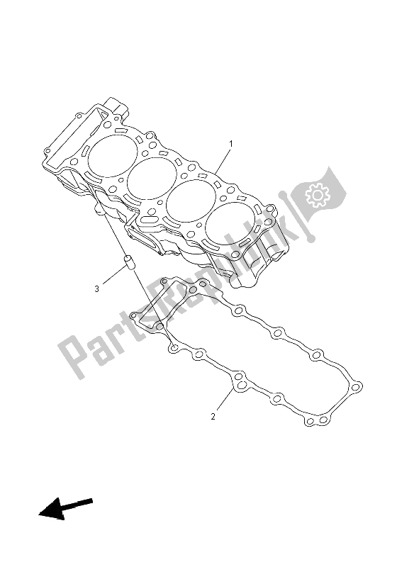 Wszystkie części do Cylinder Yamaha YZF R1 1000 2008