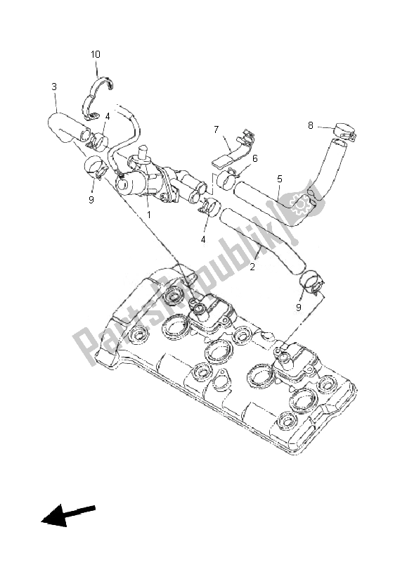 Tutte le parti per il Sistema Di Induzione Dell'aria del Yamaha FZ1 SA Fazer 1000 2010