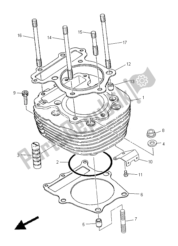 Wszystkie części do Cylinder Yamaha SR 400 2014