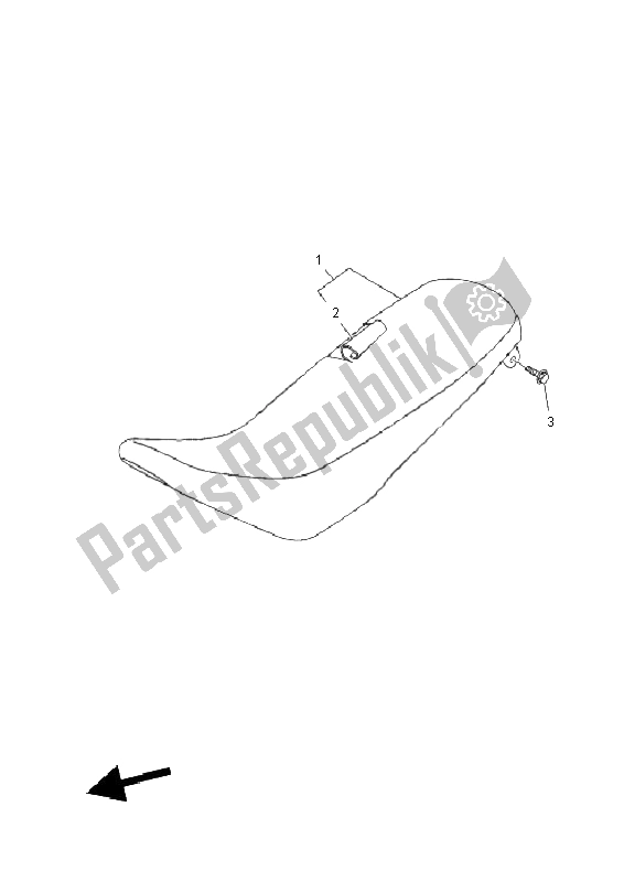 All parts for the Seat of the Yamaha TT R 125E SW LW 2011