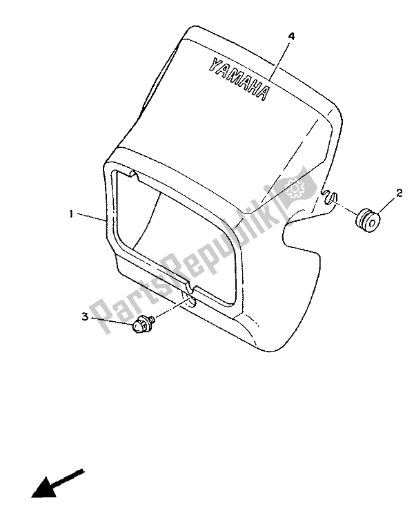 Todas las partes para Carenado 1 de Yamaha XT 350 1986