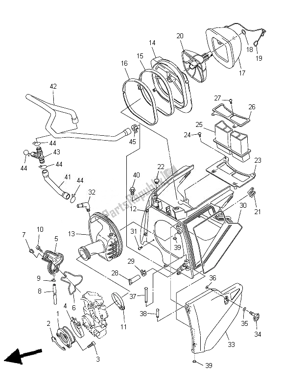 Todas las partes para Consumo de Yamaha WR 450F 2007