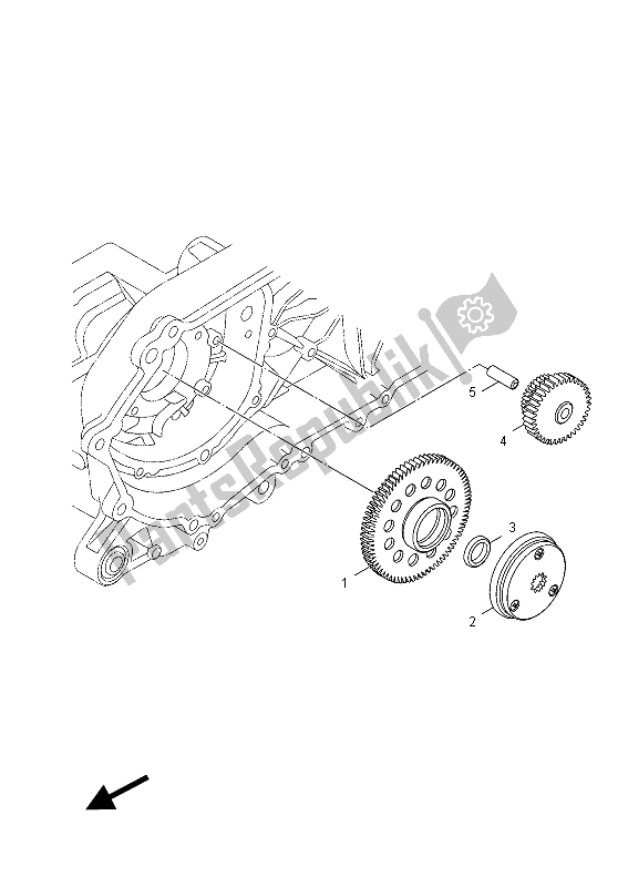 Wszystkie części do Rozrusznik Yamaha HW 125 2012