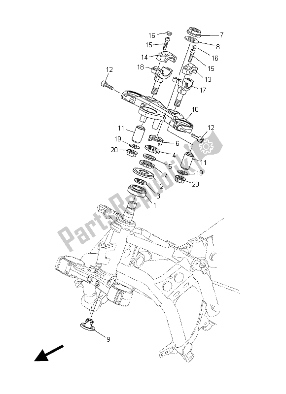 Wszystkie części do Sterowniczy Yamaha XT 1200 ZE 2015
