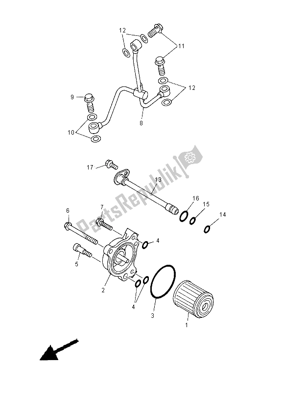 Toutes les pièces pour le Nettoyant Huile du Yamaha WR 400F 2000