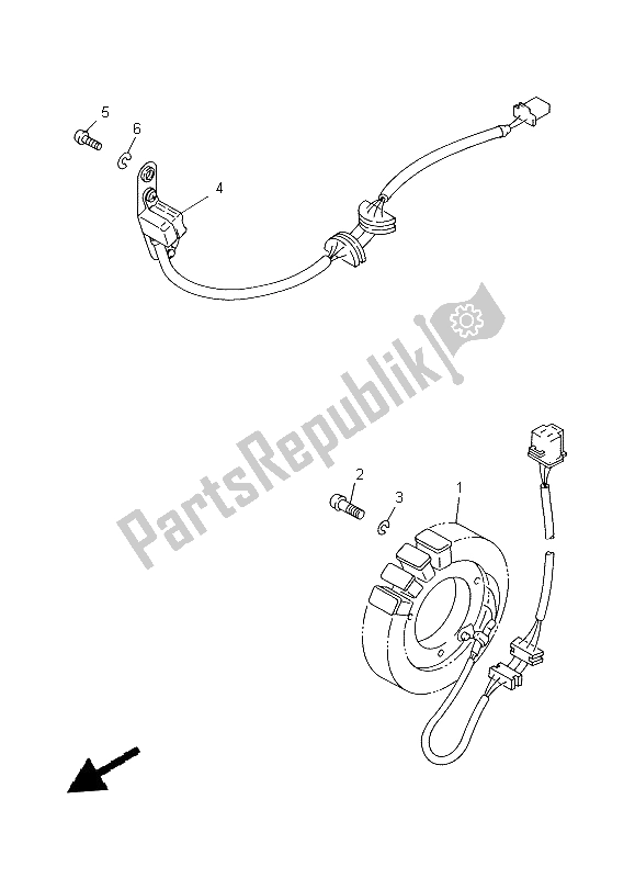 Todas las partes para Generador de Yamaha XVS 650A Dragstar Classic 1999