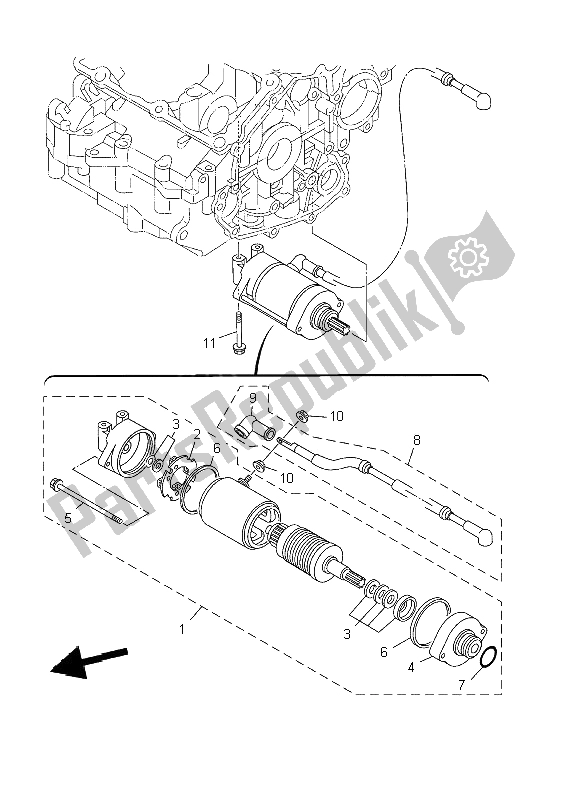 Todas las partes para Motor De Arranque de Yamaha TDM 900 2002