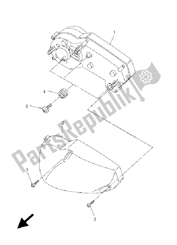 Toutes les pièces pour le Mètre du Yamaha FZ1 NA Fazer 1000 2008