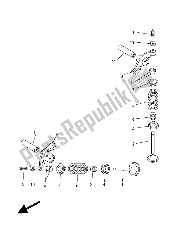 Wszystkie części do Zawór Yamaha TT R 125 LWE 2013