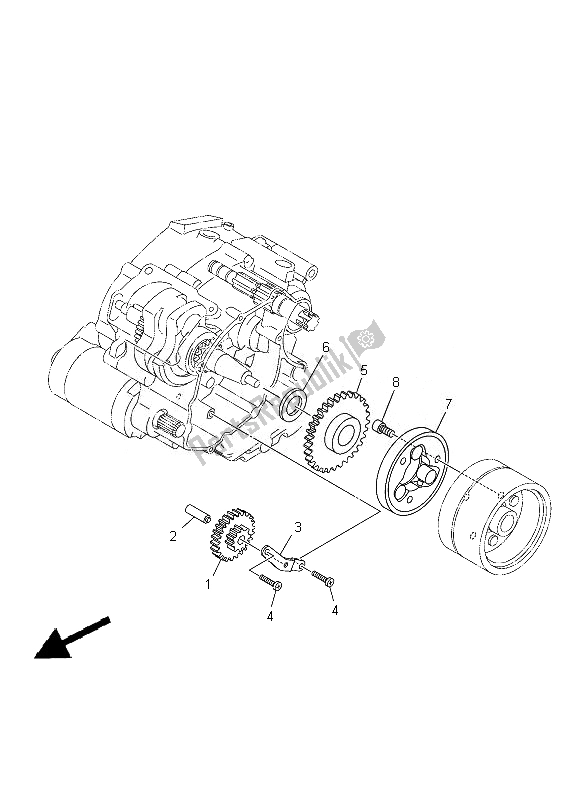 Tutte le parti per il Frizione Di Avviamento del Yamaha TT R 125 LWE 2013