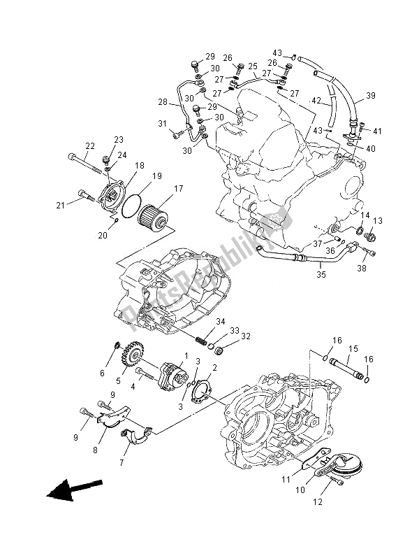 Tutte le parti per il Pompa Dell'olio del Yamaha XT 660R 2007