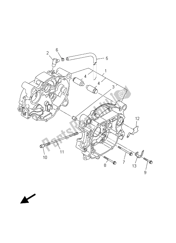 Alle onderdelen voor de Carter van de Yamaha TT R 90E 2003