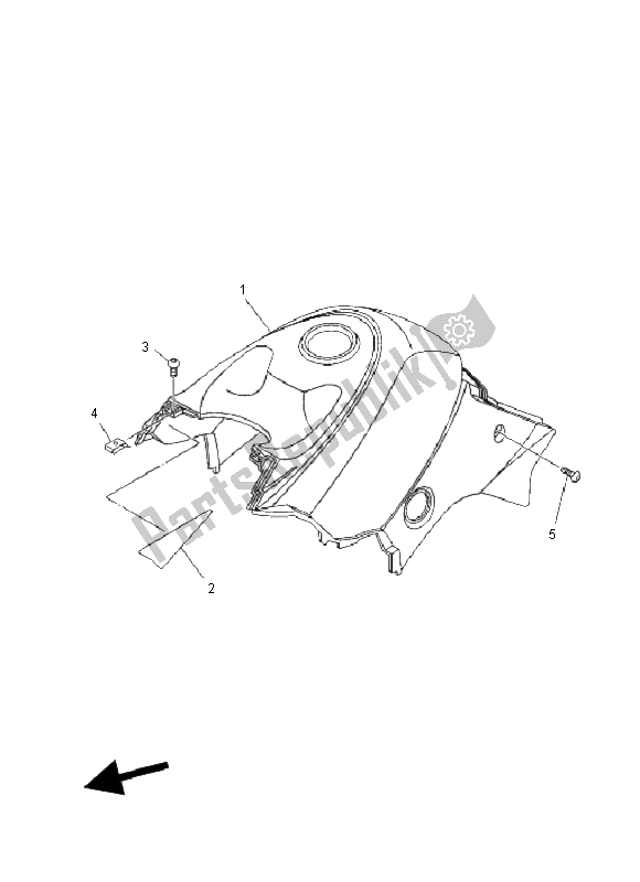 All parts for the Side Cover of the Yamaha YFM 350 FA Bruin 4X4 2006