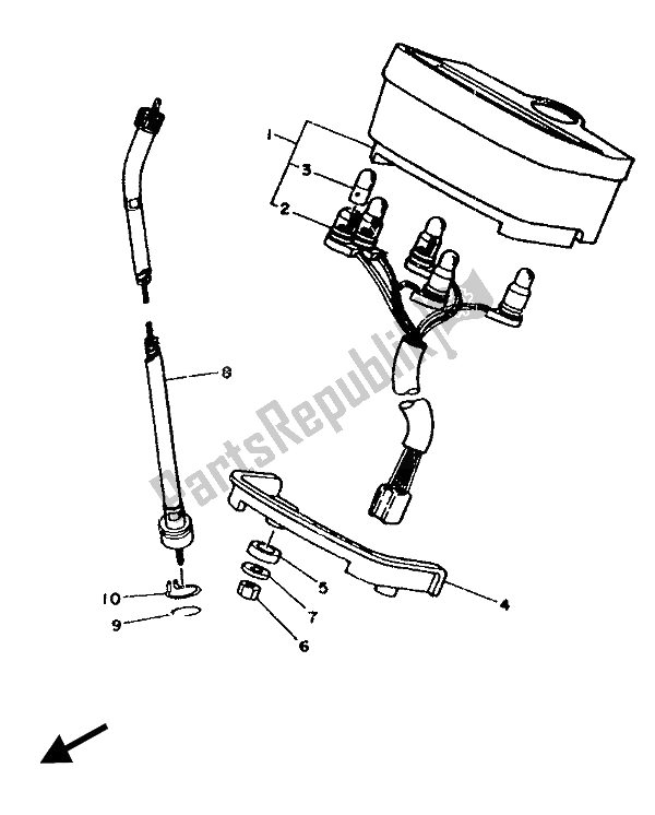 Todas as partes de Metro do Yamaha SR 125 1989