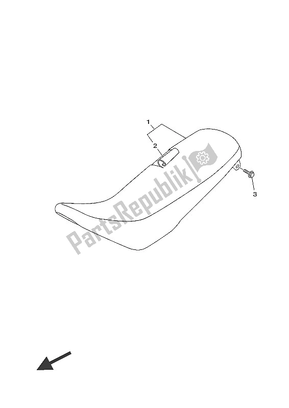 All parts for the Seat of the Yamaha TT R 125 LWE 2016