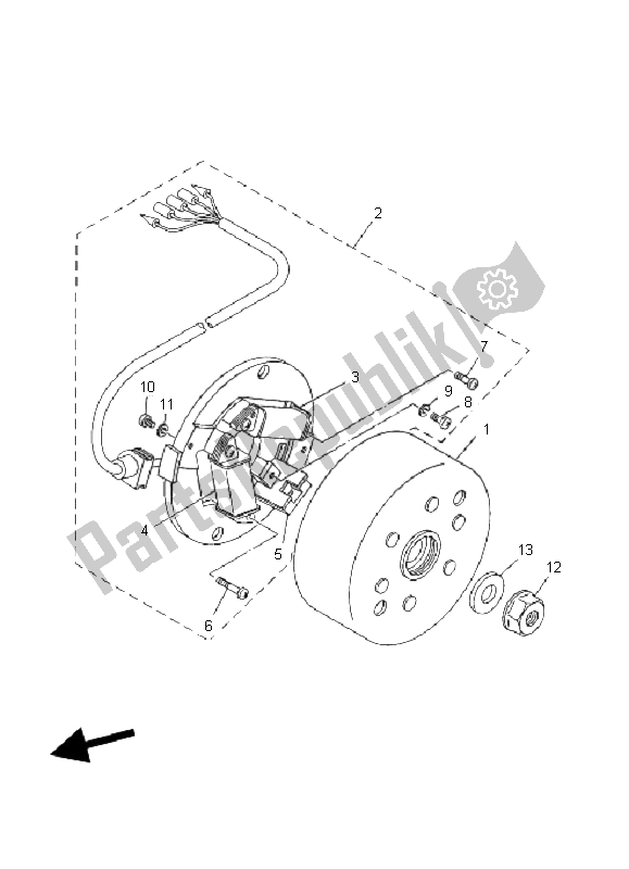 Tutte le parti per il Generatore del Yamaha YFS 200 Blaster 2006