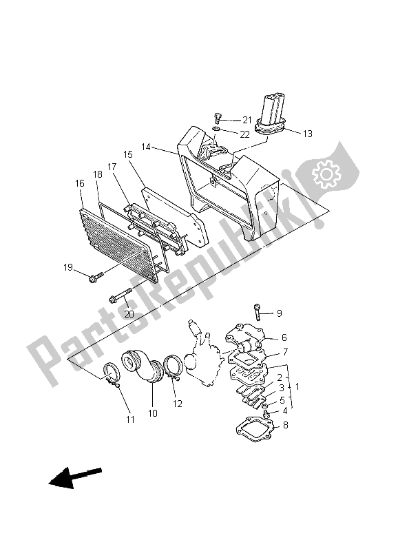 Tutte le parti per il Presa del Yamaha PW 80 2004