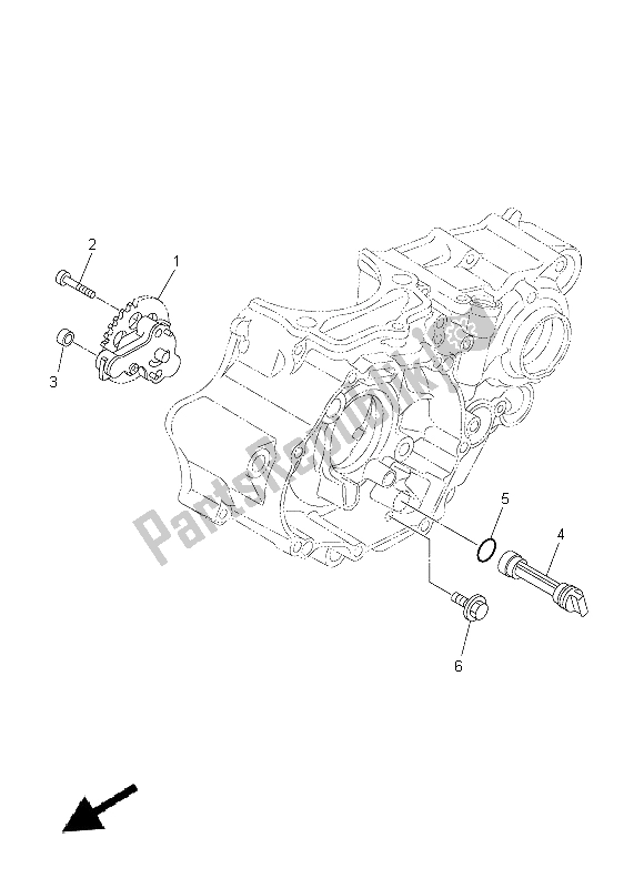 Wszystkie części do Pompa Olejowa Yamaha YZ 250 FX 2015