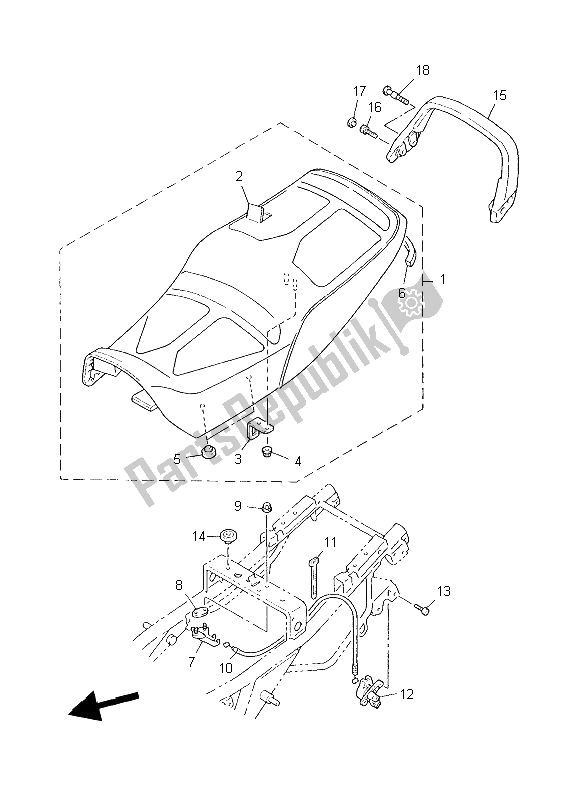 Tutte le parti per il Posto A Sedere del Yamaha XJR 1300 2006