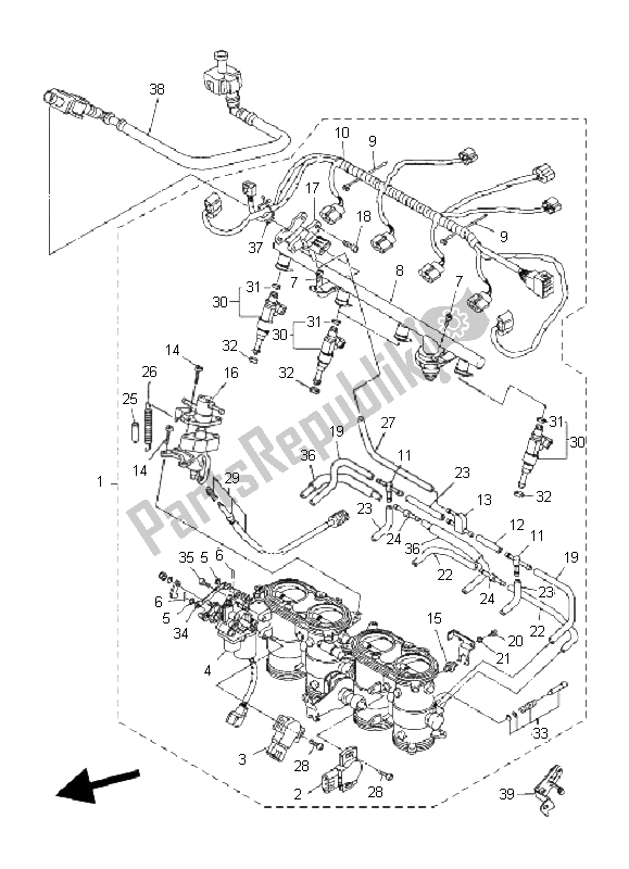 Tutte le parti per il Immissione 2 del Yamaha FZ1 NA Fazer 1000 2009