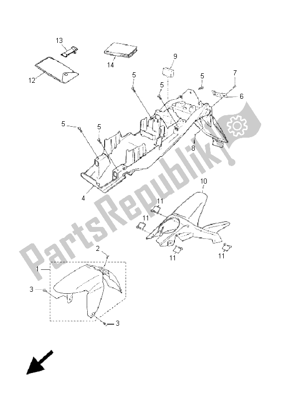 Toutes les pièces pour le Aile du Yamaha TZR 50 2006