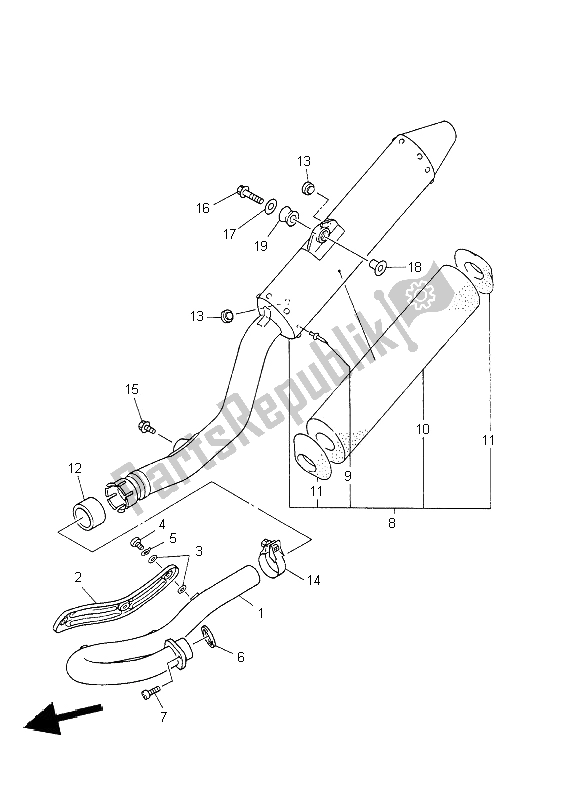 Todas las partes para Cansada de Yamaha YZ 426F 2002