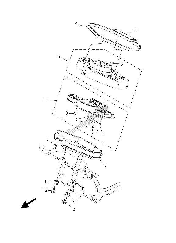 Tutte le parti per il Metro del Yamaha TDM 900 2003