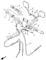 stuurhendel en kabel