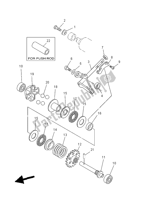 Toutes les pièces pour le Gouverneur du Yamaha YZ 125 2008